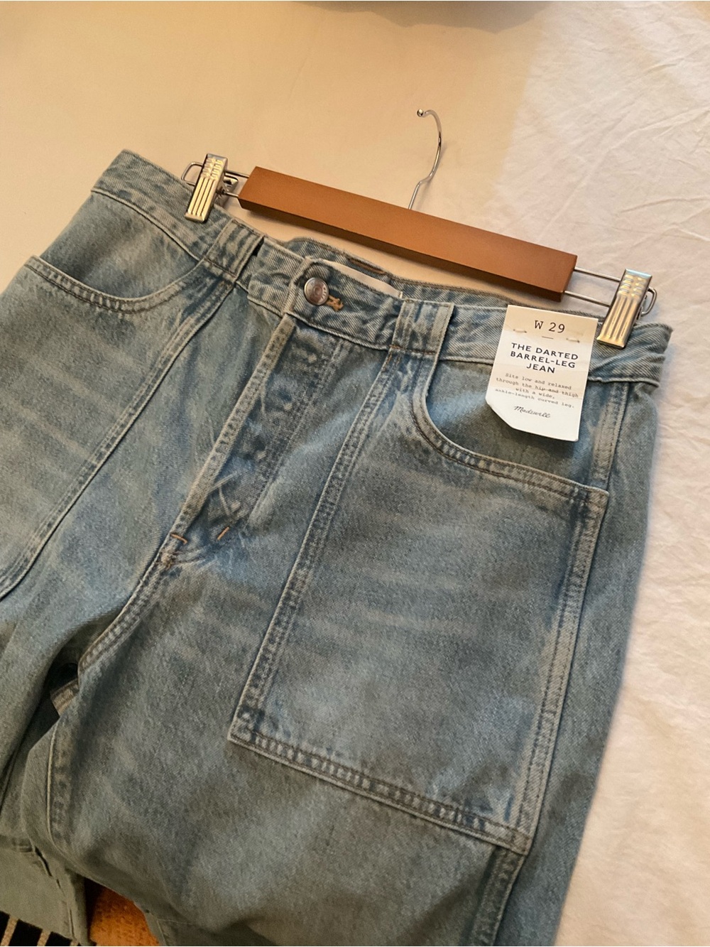 Madewell Light Blue Relaxed Jeans - Womens